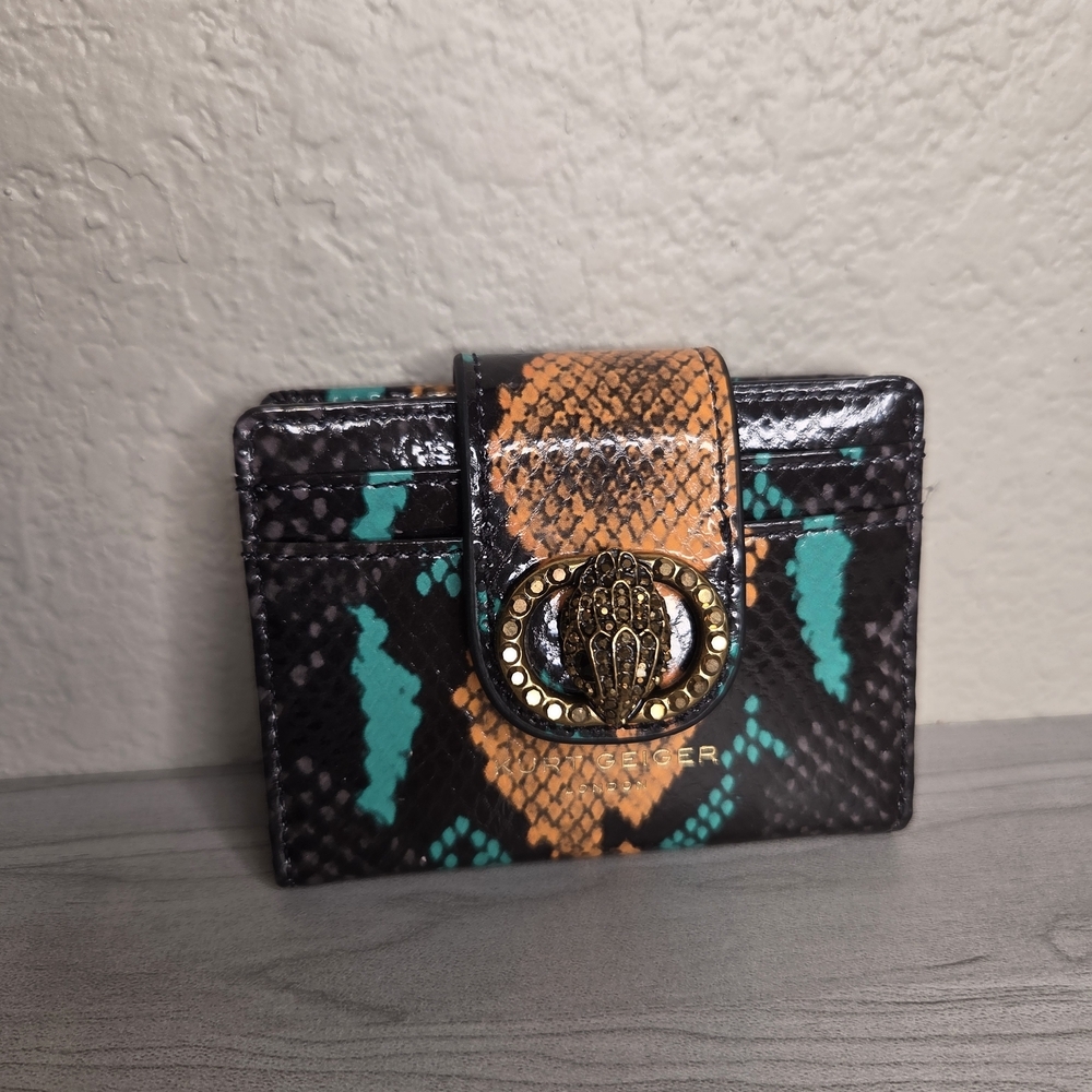 Kurt Geiger Snakeskin Pattern Card Holder NWT